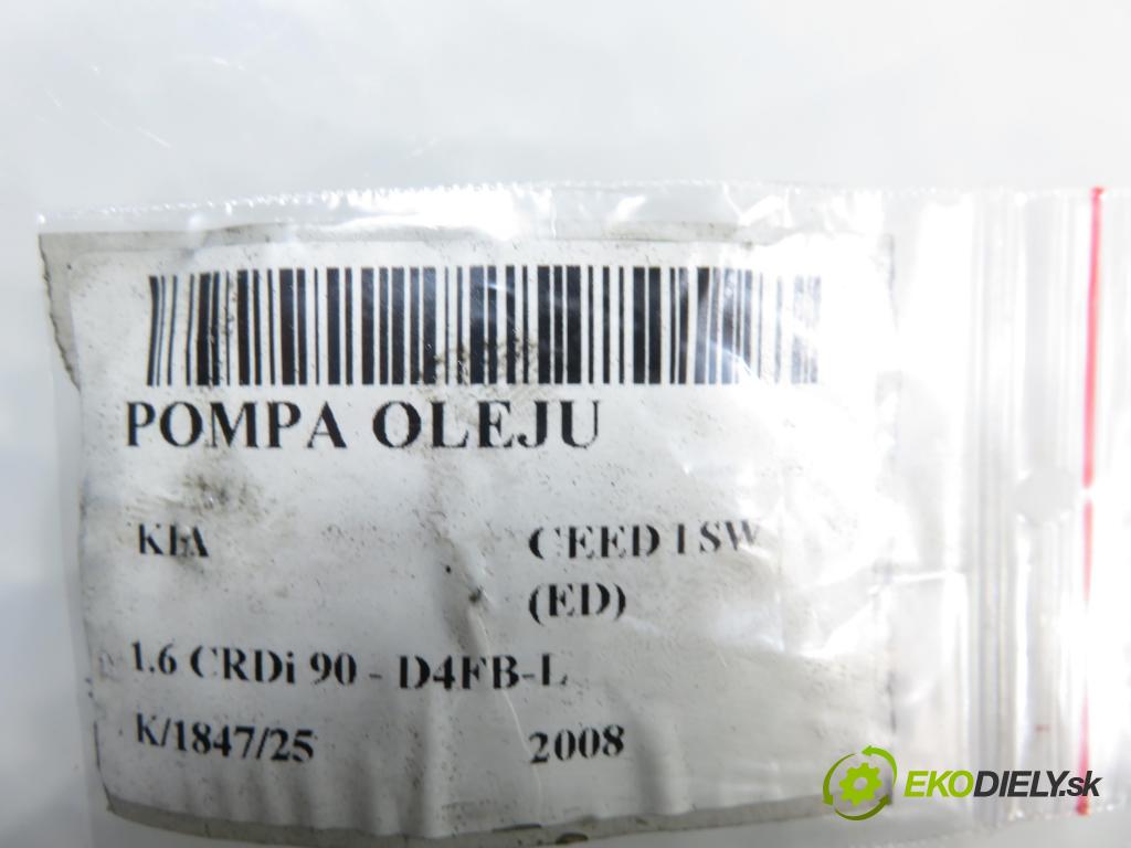 KIA CEE'D SW (ED) KOMBI 2008 66,00 1.6 CRDi 90 - D4FB-L 1582,00 Obal Vačkový hriadeľ: 