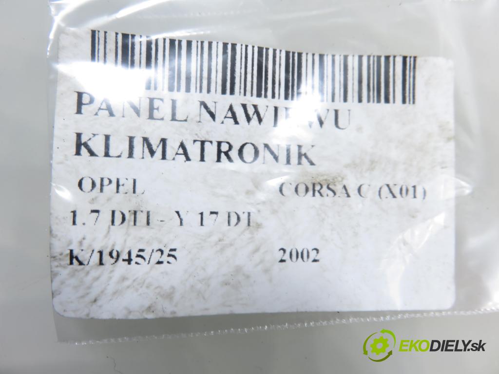 OPEL CORSA C (X01) HB 2002 55,00 1.7 DTI - Y 17 DT 1686,00 Panel kúrenia KLIMATRONIK 24454174