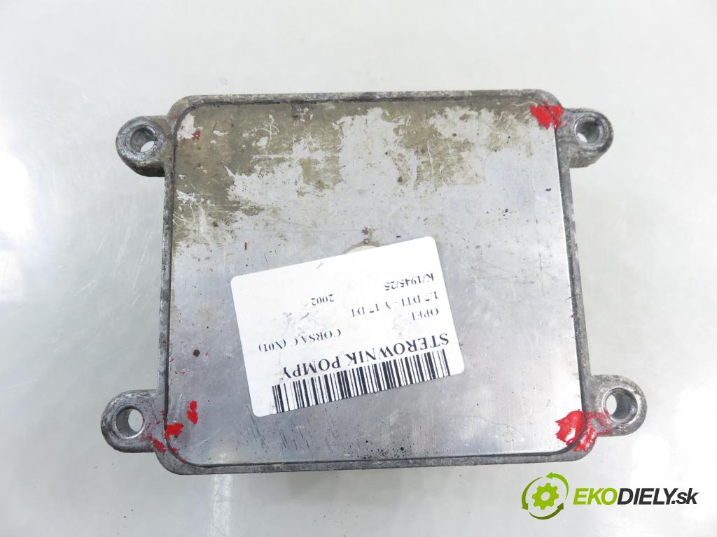 OPEL CORSA C (X01) HB 2002 55,00 1.7 DTI - Y 17 DT 1686,00 Riadiaca jednotka pumpy 8971891363 ; 16267710