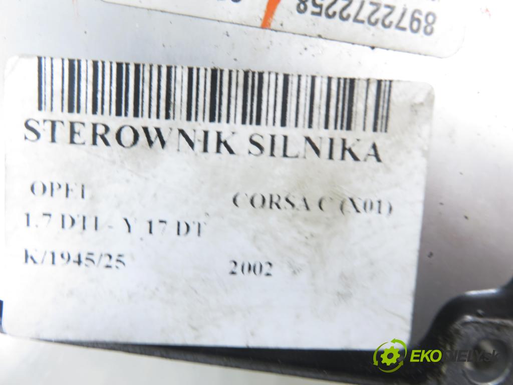 OPEL CORSA C (X01) HB 2002 55,00 1.7 DTI - Y 17 DT 1686,00 Riadiaca jednotka Motor 8972272258 ; 09389429