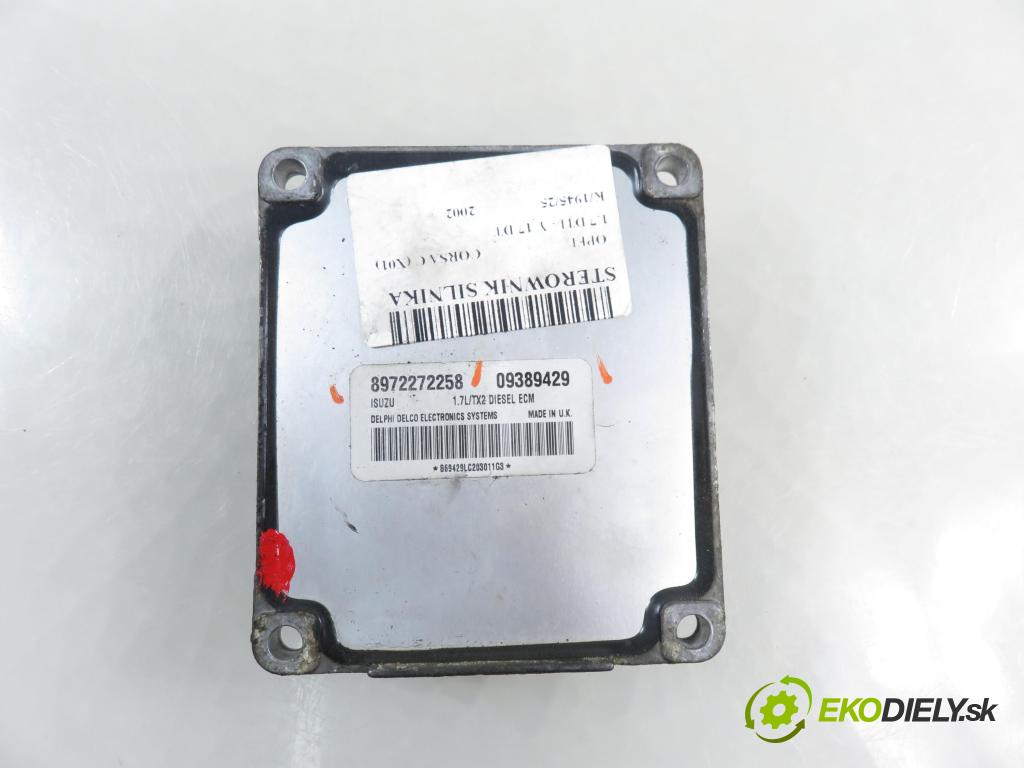 OPEL CORSA C (X01) HB 2002 55,00 1.7 DTI - Y 17 DT 1686,00 Riadiaca jednotka Motor 8972272258 ; 09389429