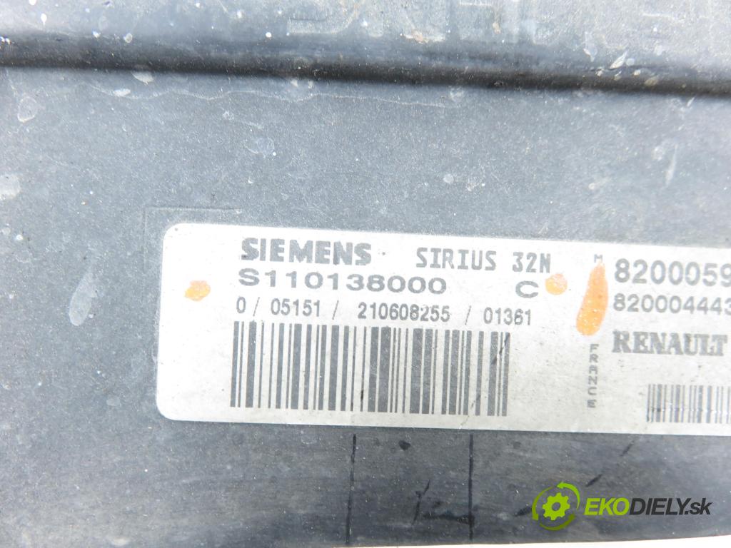 RENAULT MEGANE I (BA0/1_) HB 2002 70,00 1.4 16V 95 - K4J 750 1390,00 Riadiaca jednotka Motor S110138000C ; 8200059086