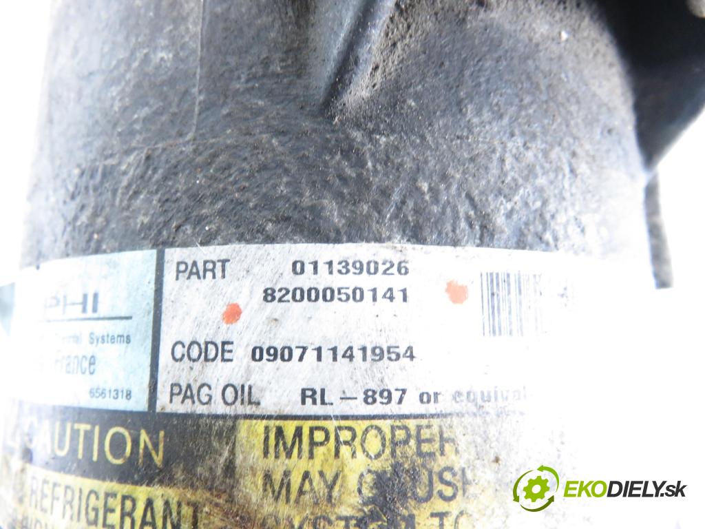 RENAULT MEGANE I (BA0/1_) HB 2002 70,00 1.4 16V 95 - K4J 750 1390,00 KOMPRESOR: klimatizácie 8200050141 (Kompresor klimatizácie)