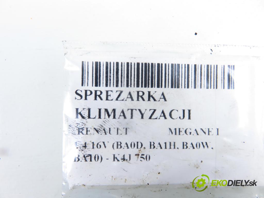 RENAULT MEGANE I (BA0/1_) HB 2002 70,00 1.4 16V 95 - K4J 750 1390,00 KOMPRESOR: klimatizácie 8200050141 (Kompresor klimatizácie)