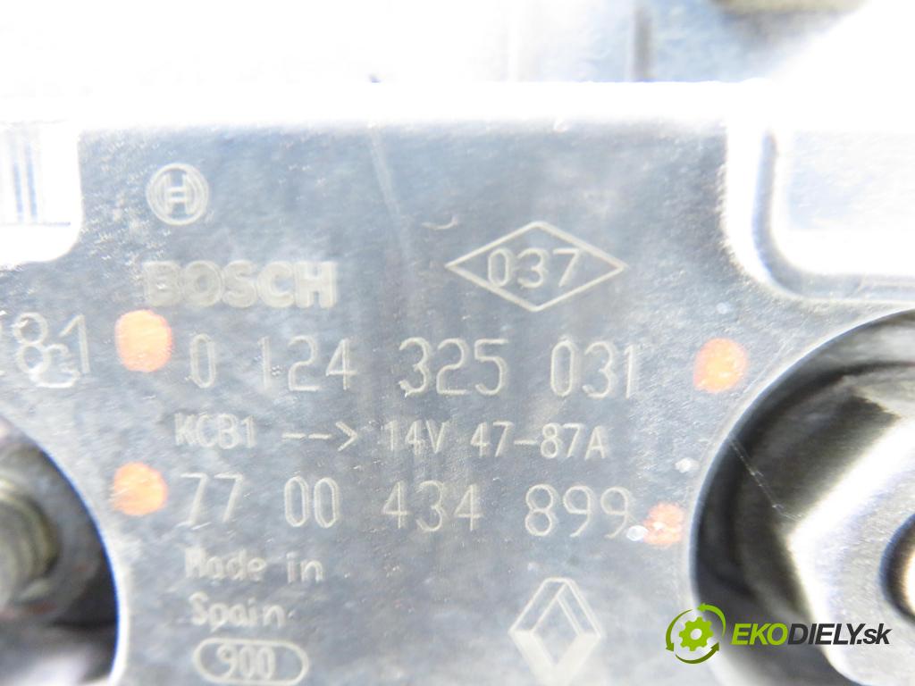 RENAULT MEGANE I (BA0/1_) HB 2002 70,00 1.4 16V 95 - K4J 750 1390,00 Alternátor 0124325031 ; 7700434899 (Alternátor)