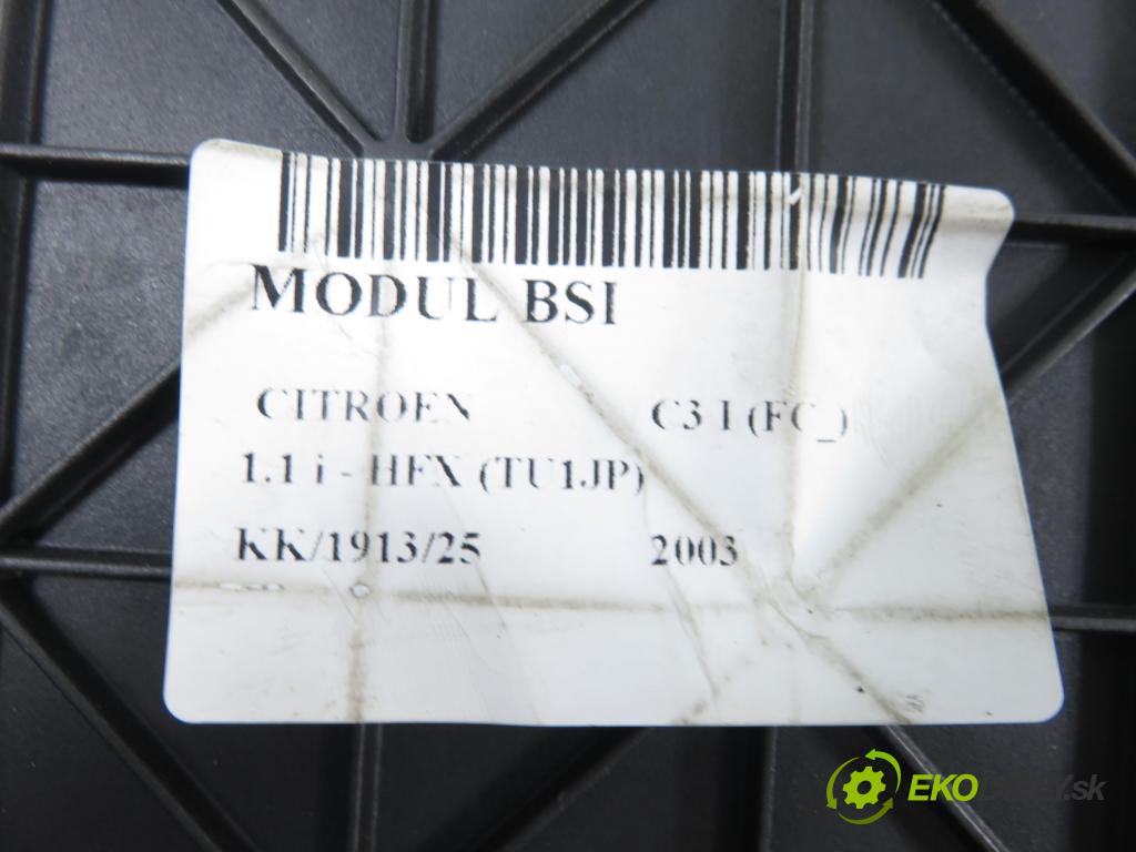 CITROEN C3 I (FC_) HB 2003 44,00 1.1 i - HFX (TU1JP) 1124,00 MODUL BSI 9648715280 ; S118085300H