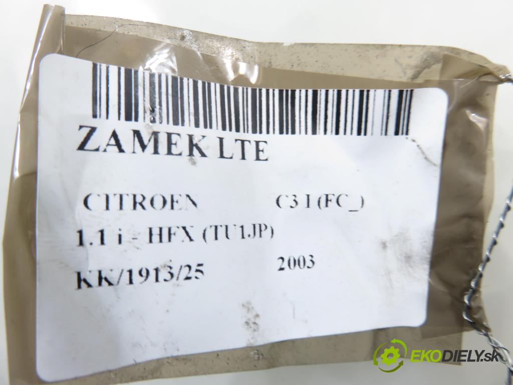 CITROEN C3 I (FC_) HB 2003 44,00 1.1 i - HFX (TU1JP) 1124,00 zámok 