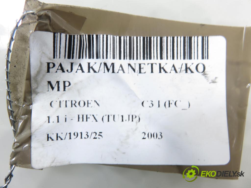 CITROEN C3 I (FC_) HB 2003 44,00 1.1 i - HFX (TU1JP) 1124,00 páčka/prepínač 96491650XT