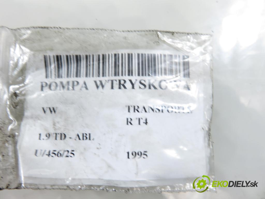 VW TRANSPORTER IV Autobus (70XB, 70XC, 7DB, 7DW, 7DK) BUS 1995 50,00 1.9 TD - ABL 1896,00 Pumpa vstrekovacia 028130110F ; 0460494391 (Vstrekovacie čerpadlo)