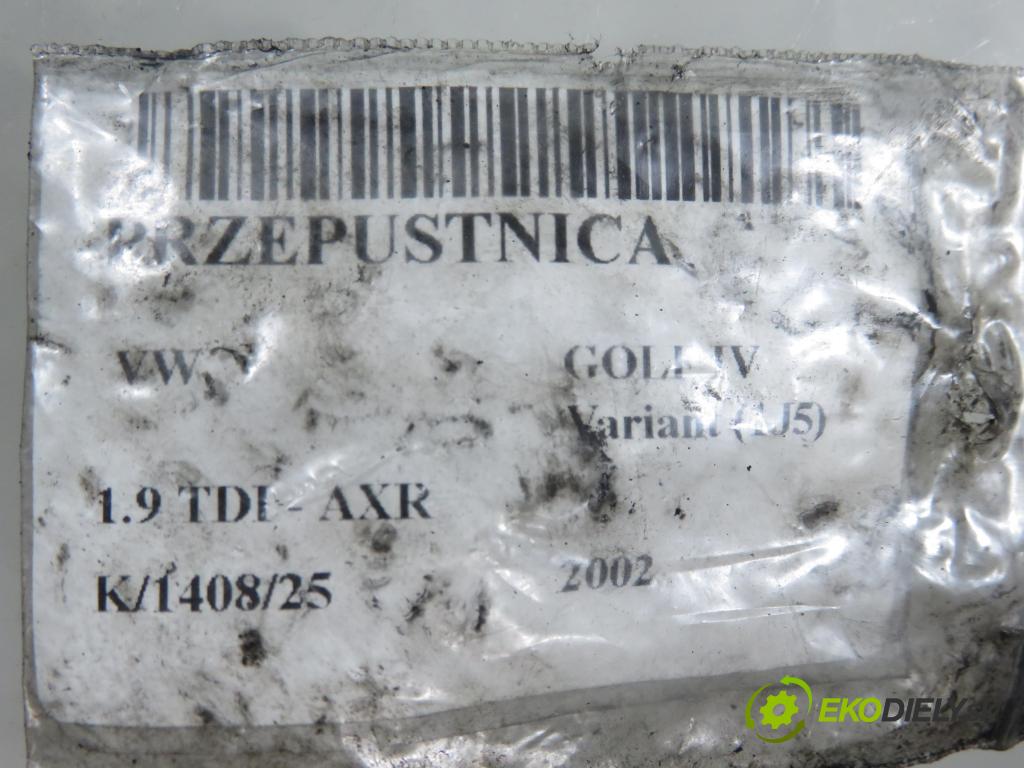 VW GOLF IV Variant (1J5) KOMBI 2002 74,00 1.9 TDI PD 101 - AXR 1896,00 Škrtiaca klapka 038128063G (Škrtiaca klapka)