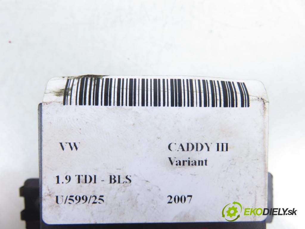 VW CADDY III Variant (2KB, 2KJ, 2CB, 2CJ) KOMBIVAN 2007 77,00 1.9 TDI PD 105 1896,00 Riadiaca jednotka ťažného oka 52501503