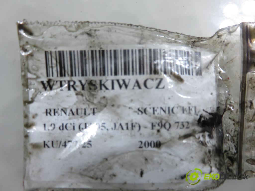 RENAULT SCENIC I (JA0/1_) MINIVAN 2000 75,00 1.9 dCi 102 - F9Q 732 1870,00 vstrekovač 0445110021 ; 7700111014 (Vstrekovač paliva)