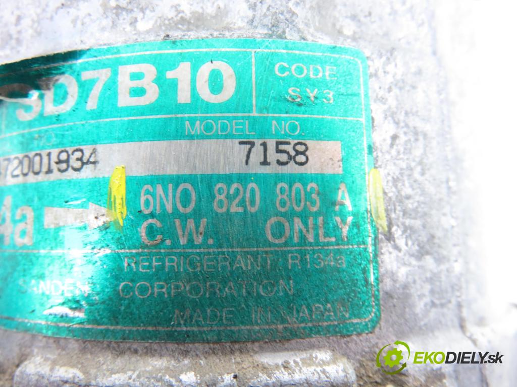 VW POLO (6N1) HB 1999 55,00 75 1.6 - AEE 1598,00 KOMPRESOR: klimatizace 6N0820803A (Kompresor klimatizace)