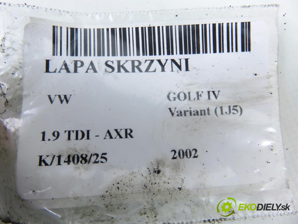 VW GOLF IV Variant (1J5) KOMBI 2002 74,00 1.9 TDI PD 101 - AXR 1896,00 Uchytenie prevodovky 1J0199117P