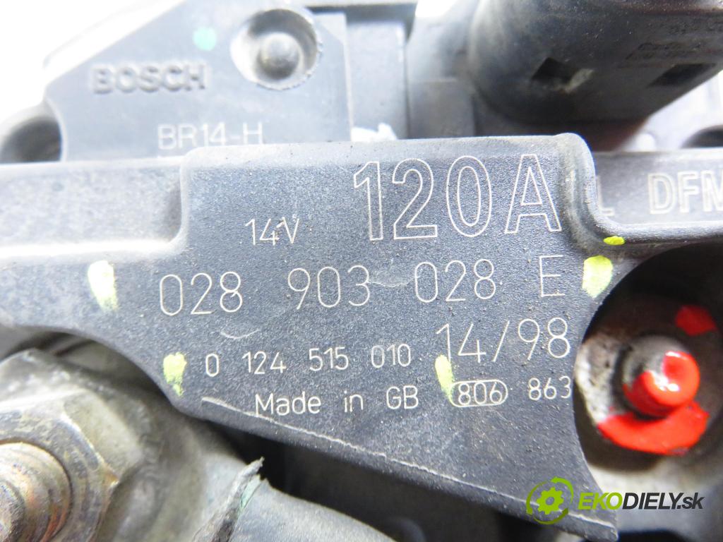VW GOLF IV (1J1) HB 1998 66,00 1.9 TDI 90 - ALH 1896,00 Alternátor 028903028E ; 0124515010 (Alternátor)
