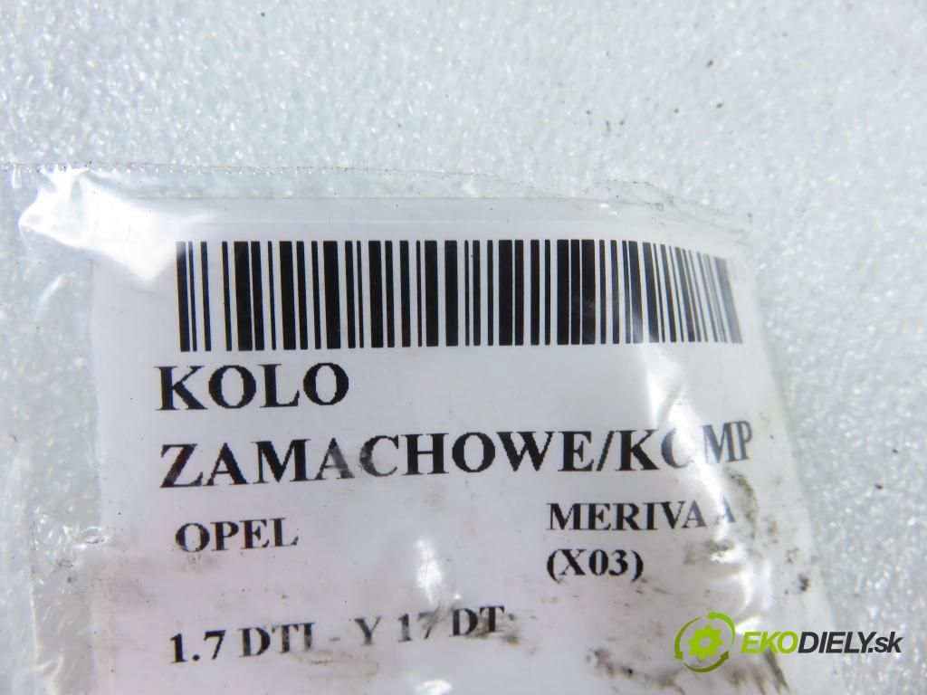 OPEL MERIVA A nadwozie wielkoprzestrzenne (MPV) (X03) MINIVAN 2004 55,00 1.7 DTI 75 - Y 17 DT 1686,00 Koleso zotrvačník 8972280420 ; 8973539060 ; 855351769