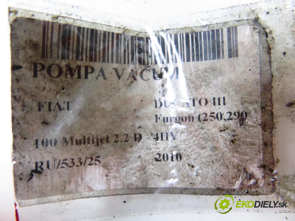 FIAT DUCATO Furgon (250_, 290_) FURGON 2010 74,00 100 Multijet 2.2 D - 4HV 2198,00 Pumpa vákuová