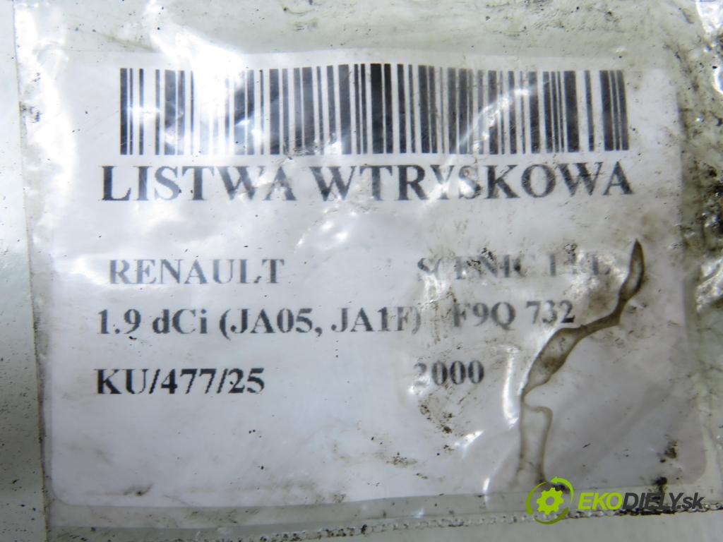 RENAULT SCENIC I (JA0/1_) MINIVAN 2000 75,00 1.9 dCi 102 - F9Q 732 1870,00 Lišta vstrekovacia 0445214015 ; 7700111013 ; 0281002522 (Vstrekovacia lišta)