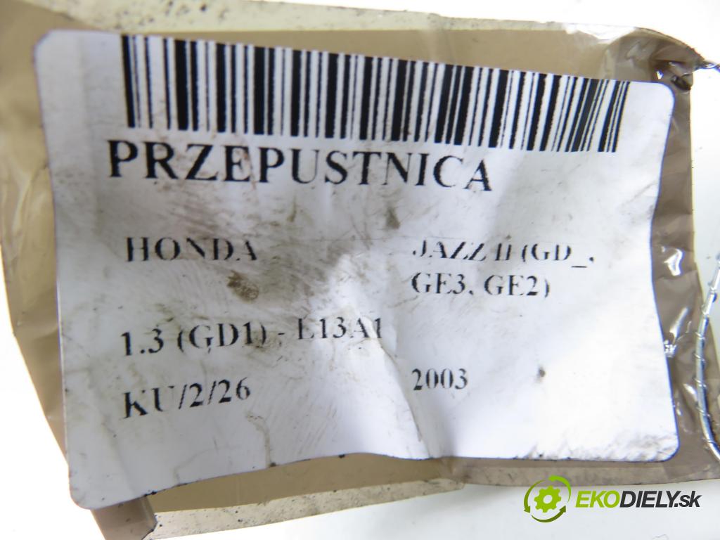 HONDA JAZZ II (GD_, GE3, GE2) HB 2003 61,00 1.3 (GD1) - L13A1 1339,00 Škrtiaca klapka 0280750141 (Škrtiaca klapka)