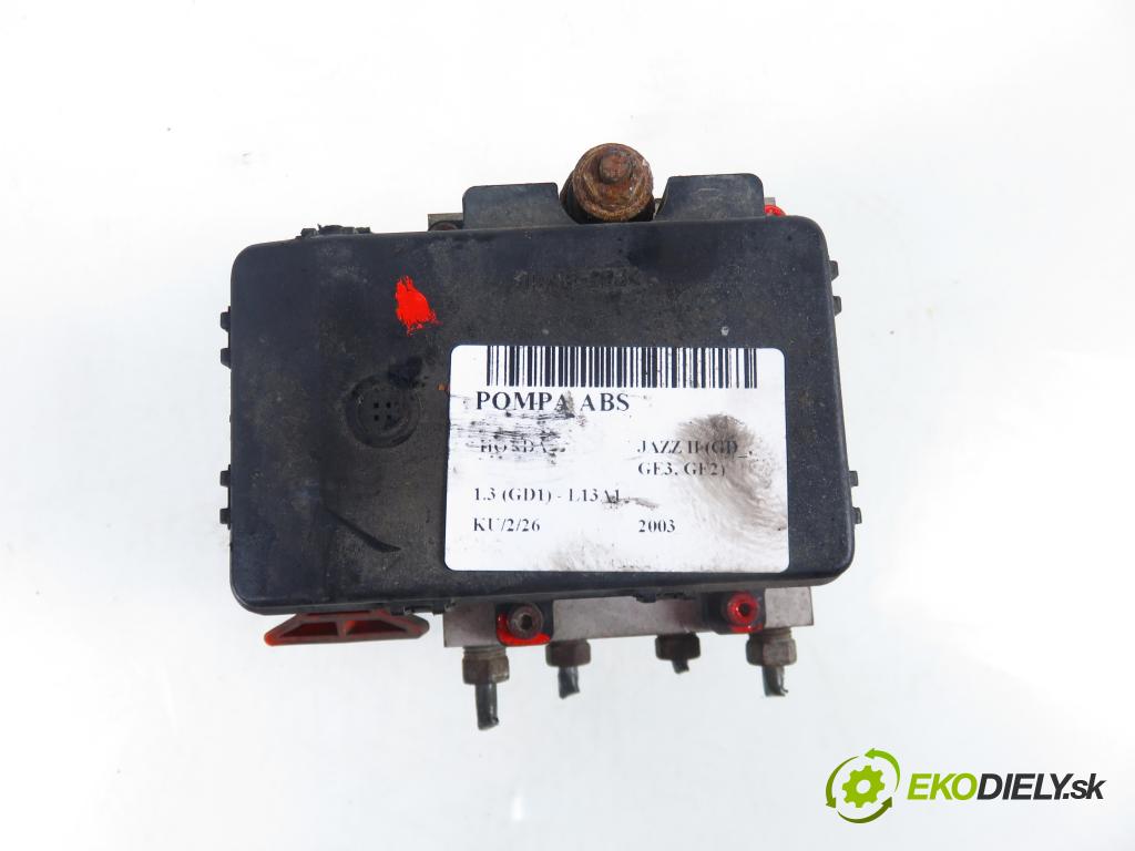 HONDA JAZZ II (GD_, GE3, GE2) HB 2003 61,00 1.3 (GD1) - L13A1 1339,00 Pumpa ABS A4044001296 (Pumpa ABS)