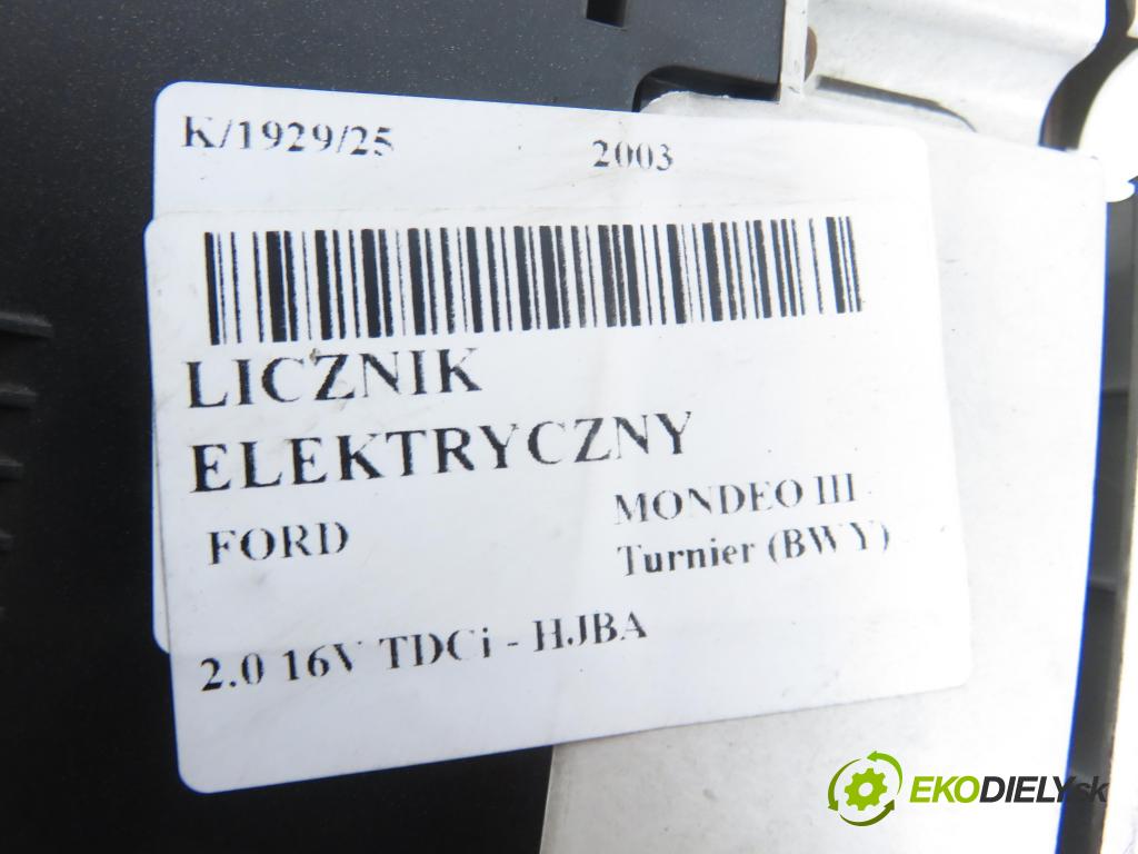 FORD MONDEO III Turnier (BWY) KOMBI 2003 85,00 2.0 16V TDCi 115 - HJBA 1998,00 Prístrojovka elektrický 1S7F10849JF