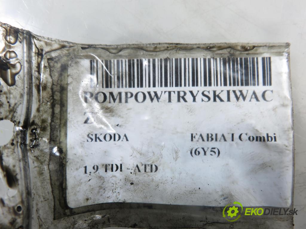 SKODA FABIA I Combi (6Y5) KOMBI 2002 74,00 1.9 TDI - ATD 1896,00 Vstrekovač 038130073AJ ; 0414720037 (Vstrekovač paliva)