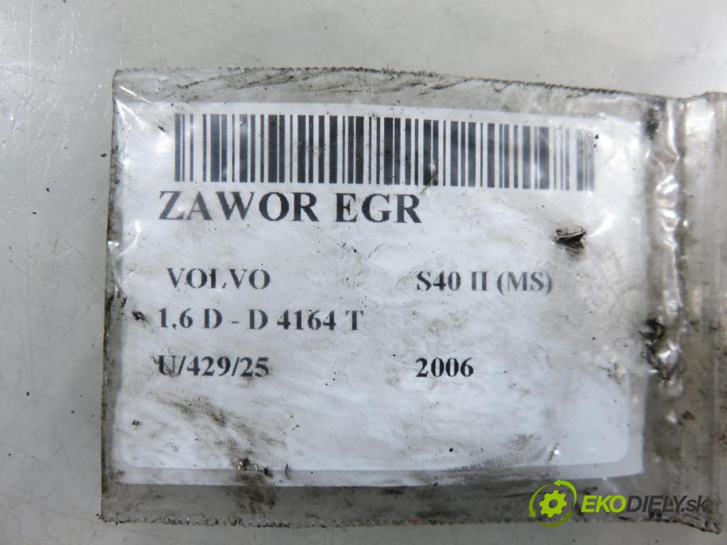 VOLVO S40 II (MS) SEDAN 2006 81,00 1.6 D - D 4164 T 1560,00 VENTIL EGR 9660276280