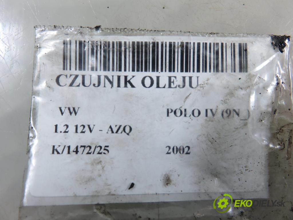 VW POLO (9N_) HB 2002 47,00 1.2 12V 64 - AZQ 1198,00 Snímač oleja 045907660D ; 00813401