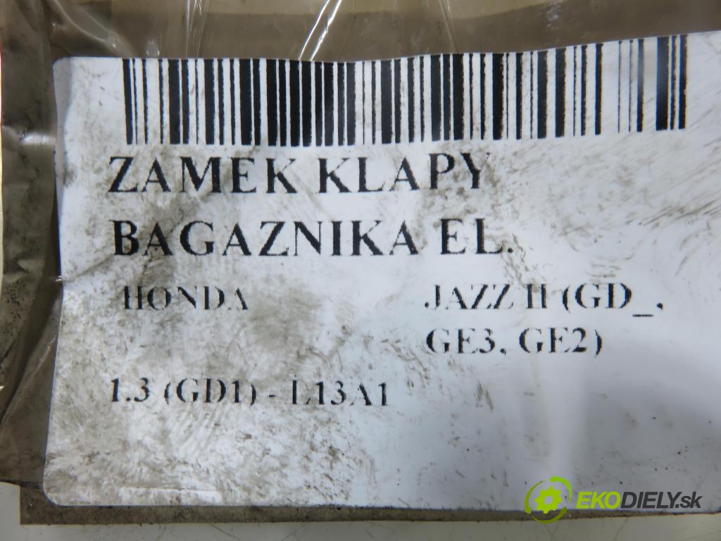 HONDA JAZZ II (GD_, GE3, GE2) HB 2003 61,00 1.3 (GD1) - L13A1 1339,00 zámok dverí kufor EL.