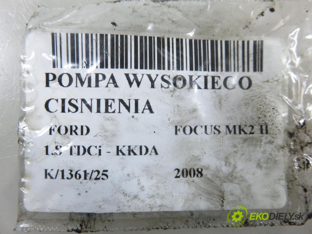 FORD FOCUS II (DA_, HCP) HB 2008 85,00 1.8 TDCi 115 - KKDA 1753,00 Pumpa vysokého tlaku 4M5Q9B395AF ; 5WS40094 ; A2C20003032