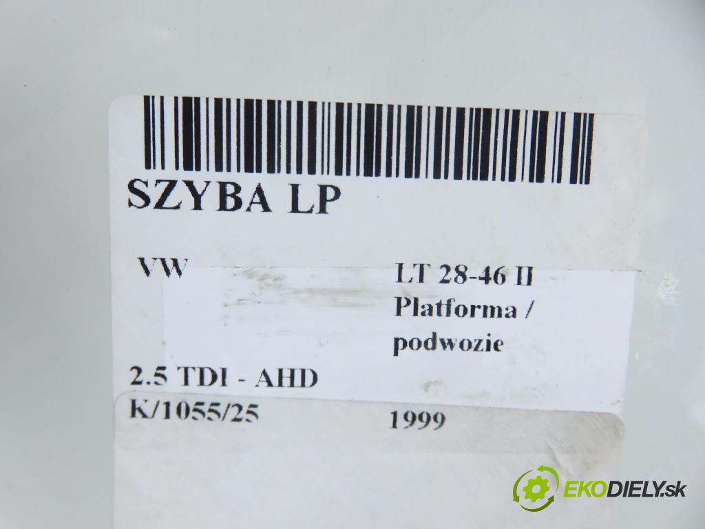 VW LT 28-46 II Platforma / podwozie (2DC, 2DF, 2DG, 2DL, 2DM) KABINA/PLATFORMA 1999 75,00 2.5 TDI - AHD 2461,00 Okno LP