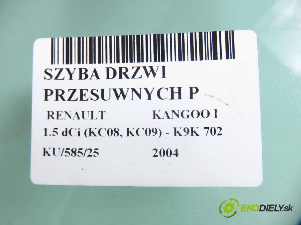 RENAULT KANGOO (KC0/1_) MINIVAN 2004 60,00 1.5 dCi 80 - K9K 702 1461,00 Okno Dvere posúvne P