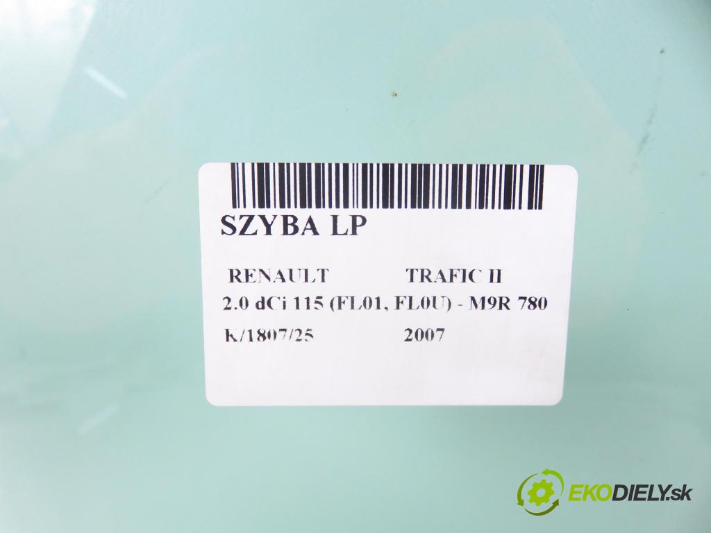 RENAULT TRAFIC II Skrzynia (FL) FURGON 2007 84,00 2.0 dCi 115 - M9R 780 1995,00 Okno LP