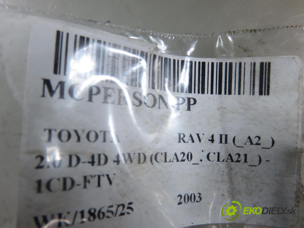 TOYOTA RAV 4 II (_A2_) SUV 2003 85,00 2.0 D-4D 4WD 116 - 1CD-FTV 1995,00 MCPERSON PP 