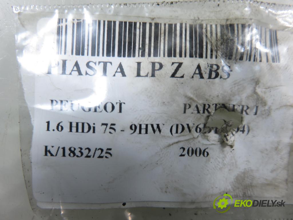 PEUGEOT PARTNER Combispace (5F) KOMBIVAN 2006 55,00 1.6 HDi 75 - 9HW (DV6BTED4) 1560,00 náboj LP ABS 