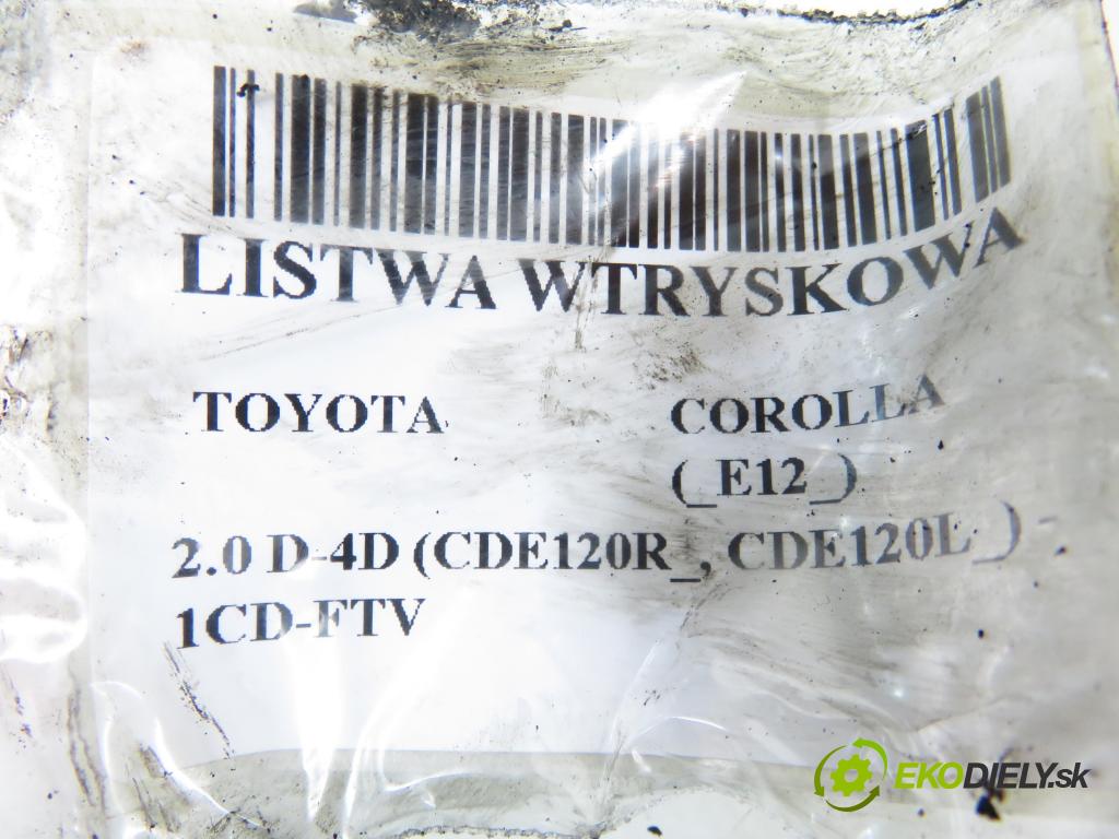 TOYOTA COROLLA (_E12_) HB 2003 85,00 2.0 D-4D 116 (CDE120R_, CDE120L_) - 1CD-FTV 1995,00 Lišta vstrekovacia 8945812020 (Vstrekovacia lišta)