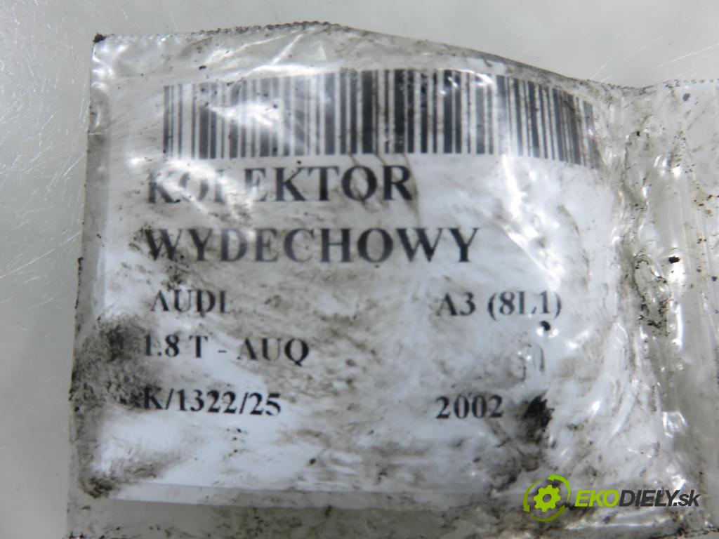 AUDI A3 (8L1) HB 2002 132,00 1.8 T 180 - AUQ 1781,00 potrubí VYČERPAT: 06A253033AB (Výfukové potrubí)