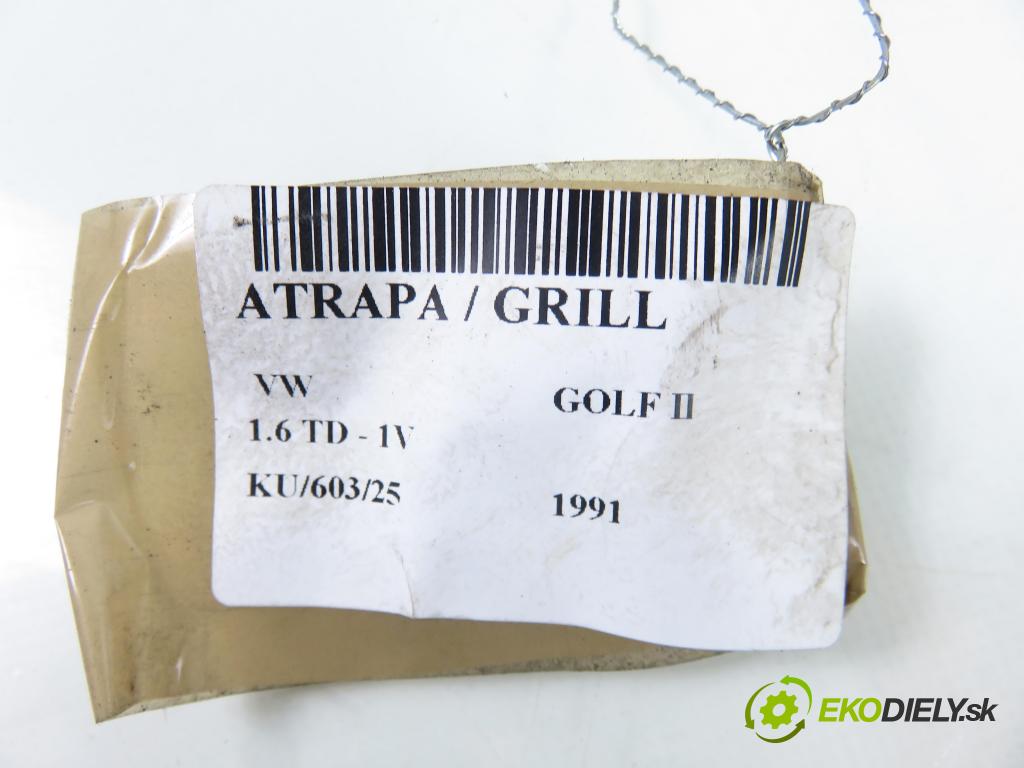 VW GOLF II (19E, 1G1) HB 1991 44,00 1.6 TD - 1V 1589,00 mřížka / maska