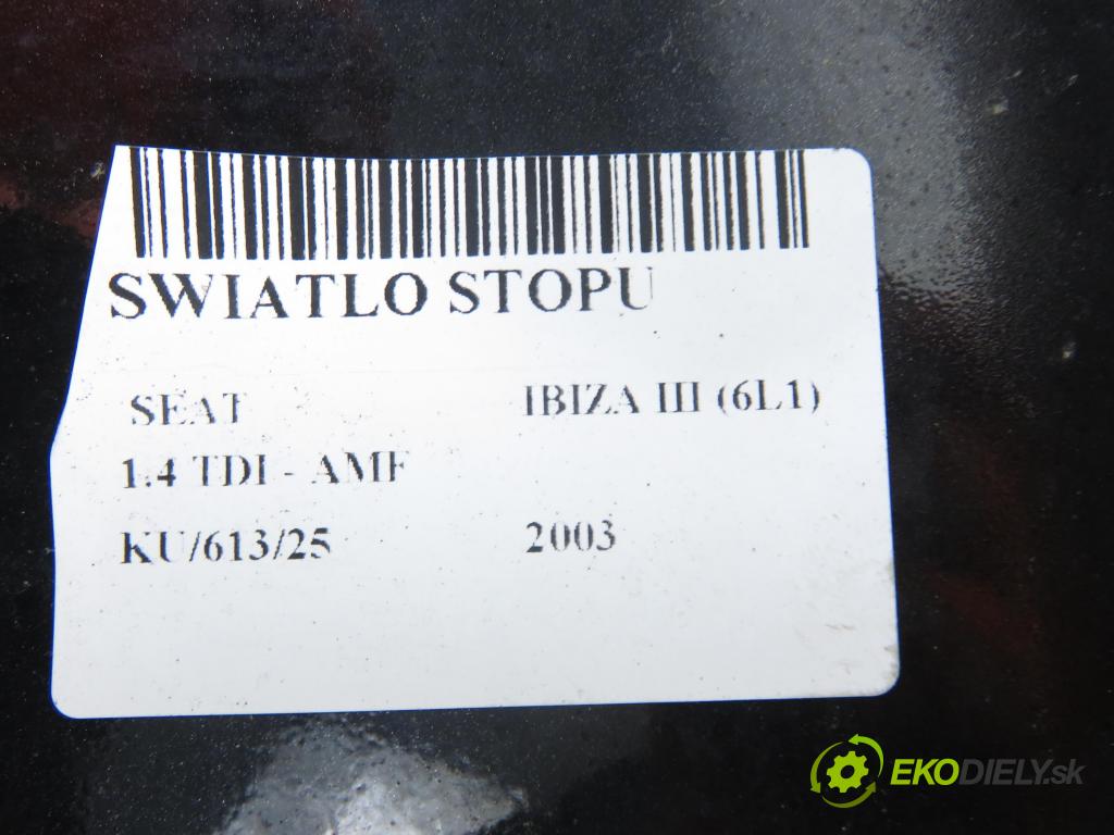 SEAT IBIZA III (6L1) HB 2003 55,00 1.4 TDI 75 - AMF 1422,00 SPOJLER: dverí