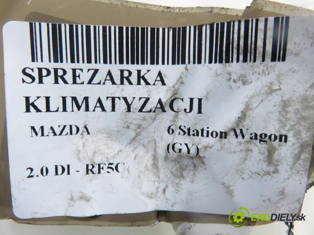 MAZDA 6 Station Wagon (GY) KOMBI 2006 89,00 2.0 DI 121 - RF5C 1998,00 KOMPRESOR: klimatizácie H12A1AE4DC (Kompresor klimatizácie)