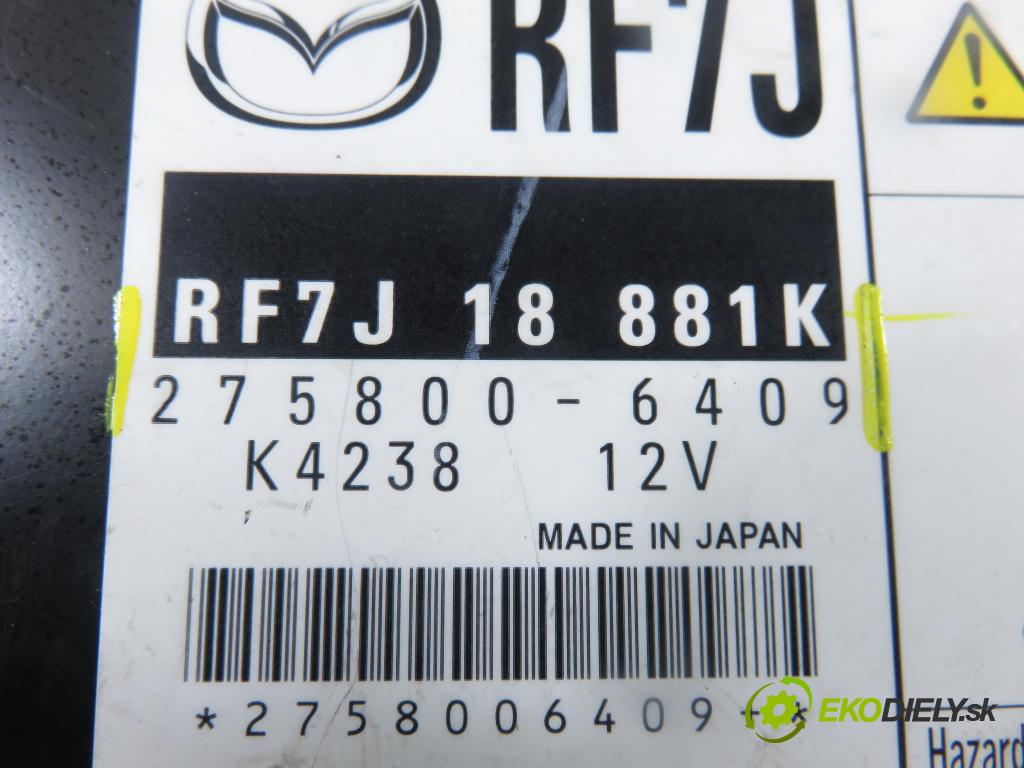 MAZDA 6 Station Wagon (GY) KOMBI 2006 89,00 2.0 DI 121 - RF5C 1998,00 Riadiaca jednotka Motor RF7J18881K ; 2758006409