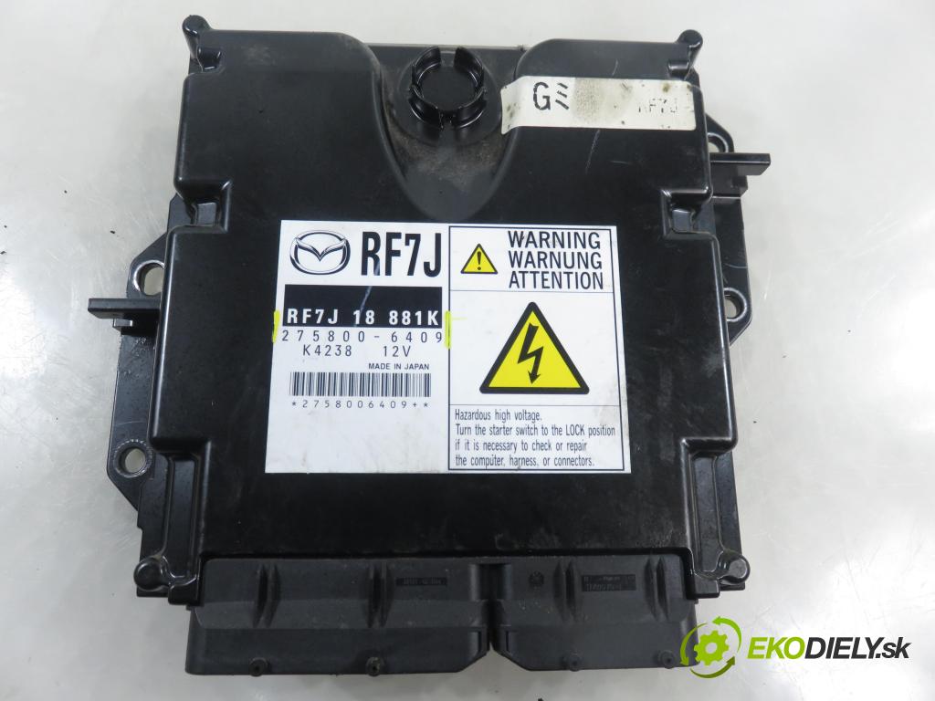 MAZDA 6 Station Wagon (GY) KOMBI 2006 89,00 2.0 DI 121 - RF5C 1998,00 Riadiaca jednotka Motor RF7J18881K ; 2758006409