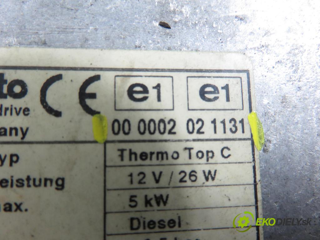 MAZDA 6 Station Wagon (GY) KOMBI 2006 89,00 2.0 DI 121 - RF5C 1998,00 Webasto 000002021131 (Webasto (nezávislé topení))