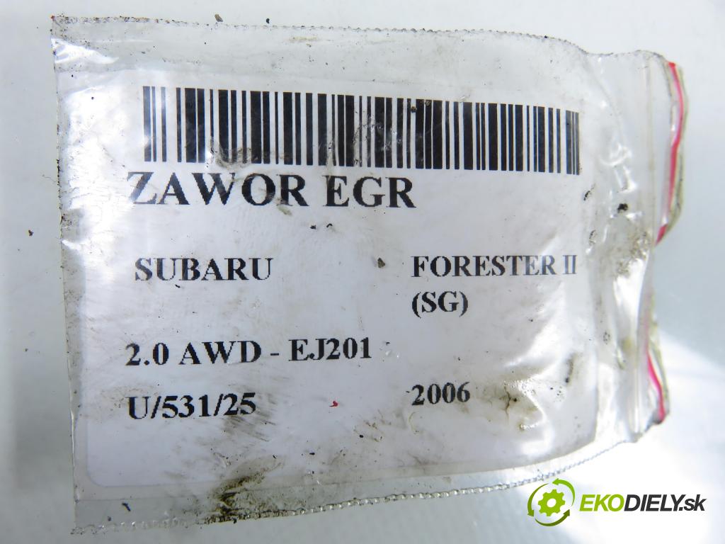 SUBARU FORESTER (SG_) KOMBI 2006 92,00 2.0 AWD 125 - EJ201 1994,00 VENTIL EGR