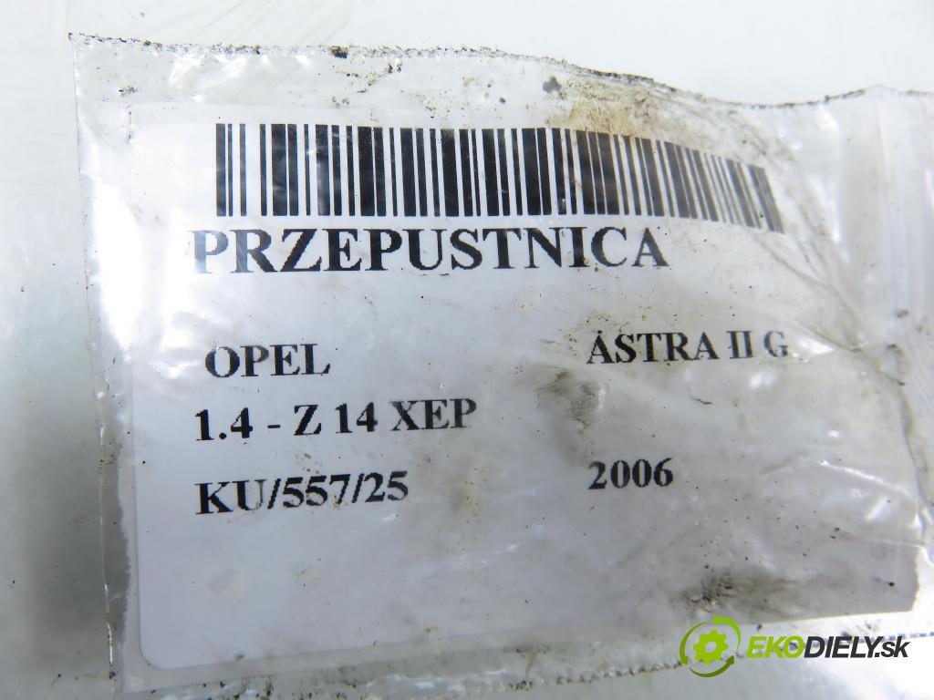 OPEL ASTRA G liftback (T98) HB 2006 66,00 1.4 - Z 14 XEP 1364,00 Škrtiaca klapka 24420536 ; 0280750133 (Škrtiaca klapka)