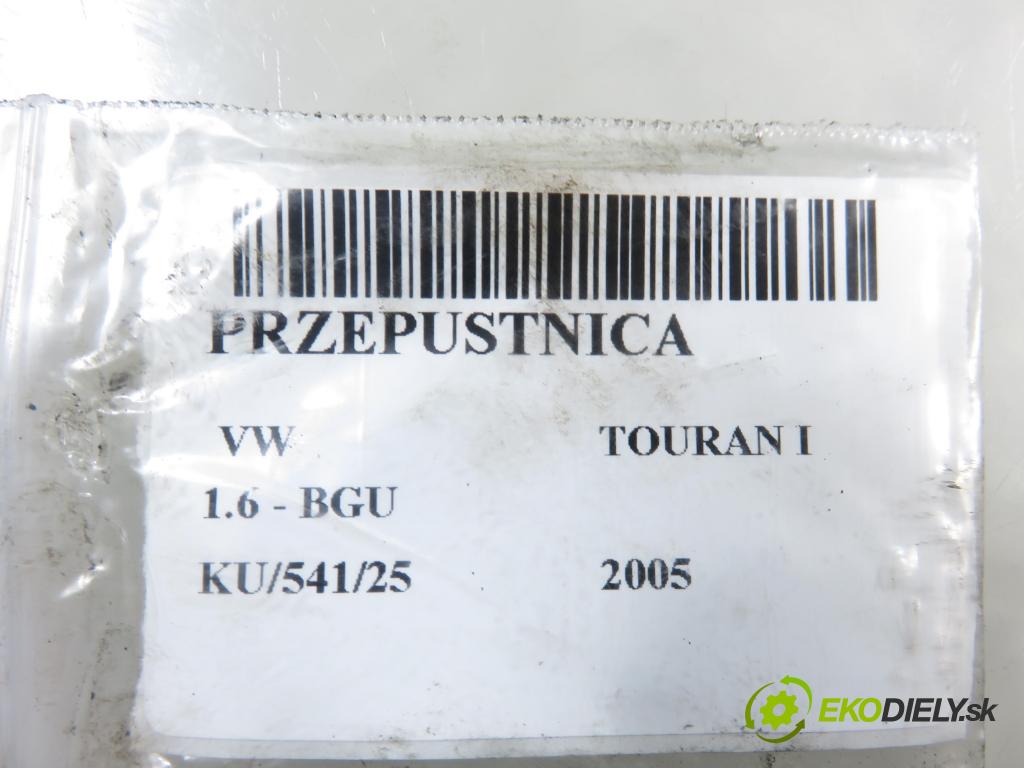 VW TOURAN (1T1, 1T2) MINIVAN 2005 75,00 1.6 - BGU 1595,00 Škrtiaca klapka 06A133062AB ; A2C53042125 (Škrtiaca klapka)
