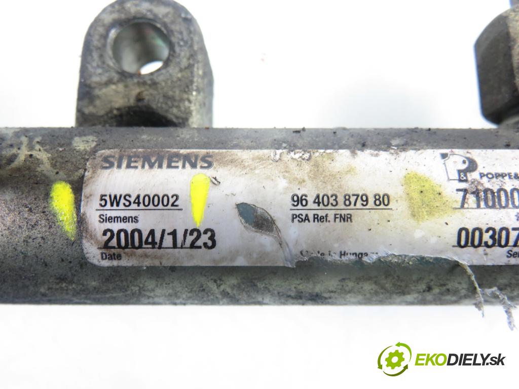 PEUGEOT PARTNER Combispace (5F) KOMBIVAN 2004 66,00 2.0 HDI - RHY (DW10TD) 1997,00 lišta vstřikovací 9640387980 ; 5WS40039 ; 5WS40002 (Vstřikovací lišta)