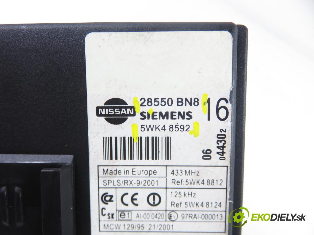 NISSAN ALMERA II Hatchback (N16) HB 2005 72,00 1.5 - QG15DE 1498,00 MODUL komfortu 5WK48592 ; 28550BN8