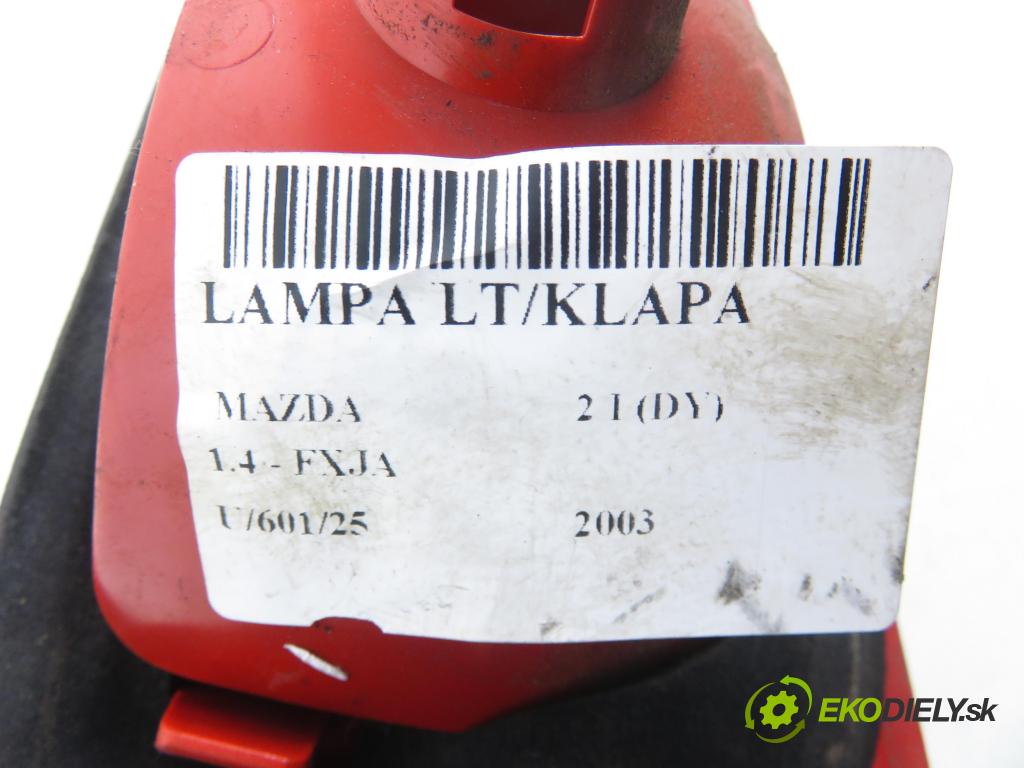 MAZDA 2 (DY) HB 2003 59,00 1.4 - FXJA 1388,00 Svetlo ľavé zadné kufor 2NE96483501