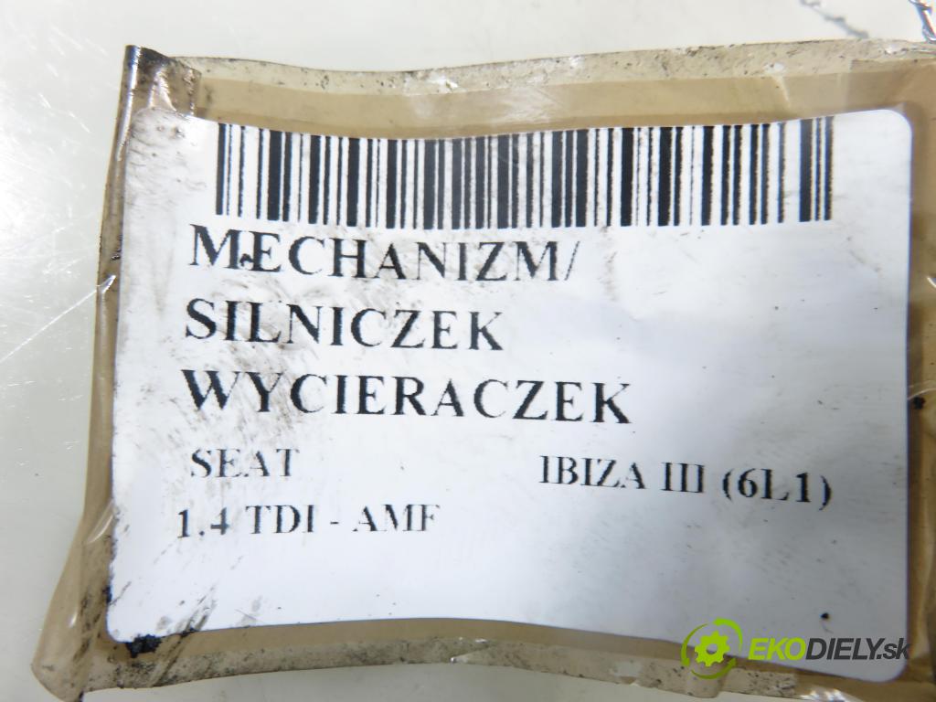 SEAT IBIZA III (6L1) HB 2003 55,00 1.4 TDI 75 - AMF 1422,00 Motorček stieračov 0390241526 ; 6Q2955119A